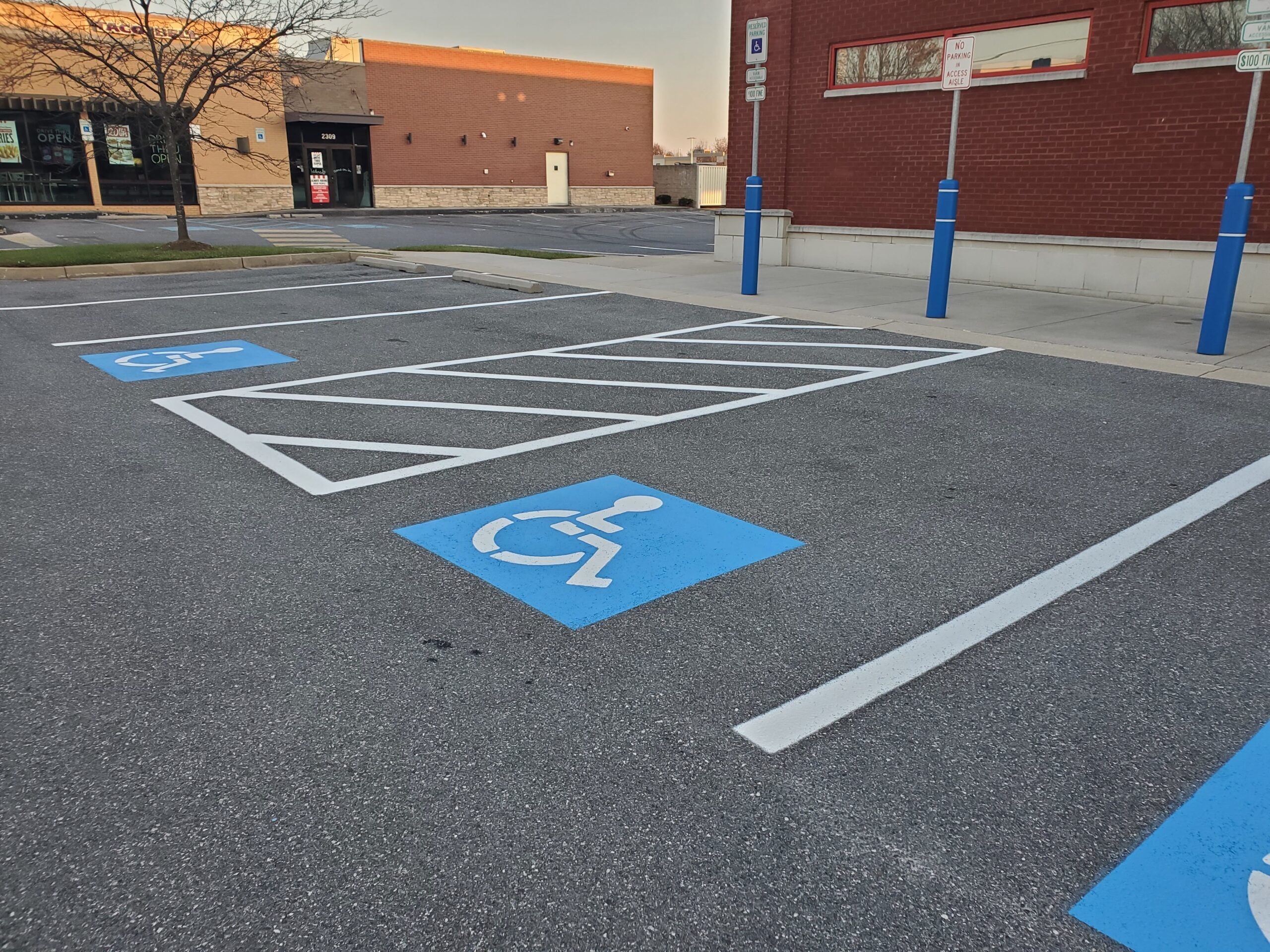 parking lot striping