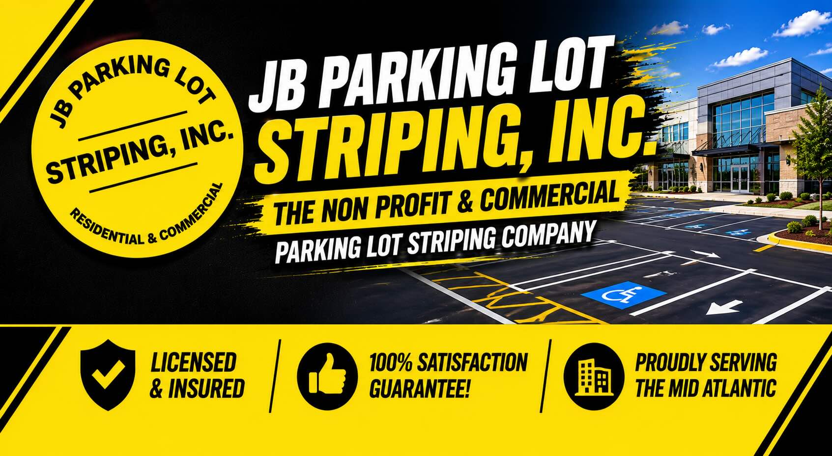 church and non profit parking lot striping company maryland